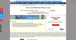 Desktop Screenshot of luckynumberforme.com